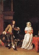 Gabriel Metsu A Lady and a Cavalier Germany oil painting artist